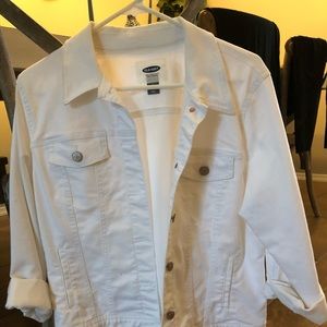 White denim jacket